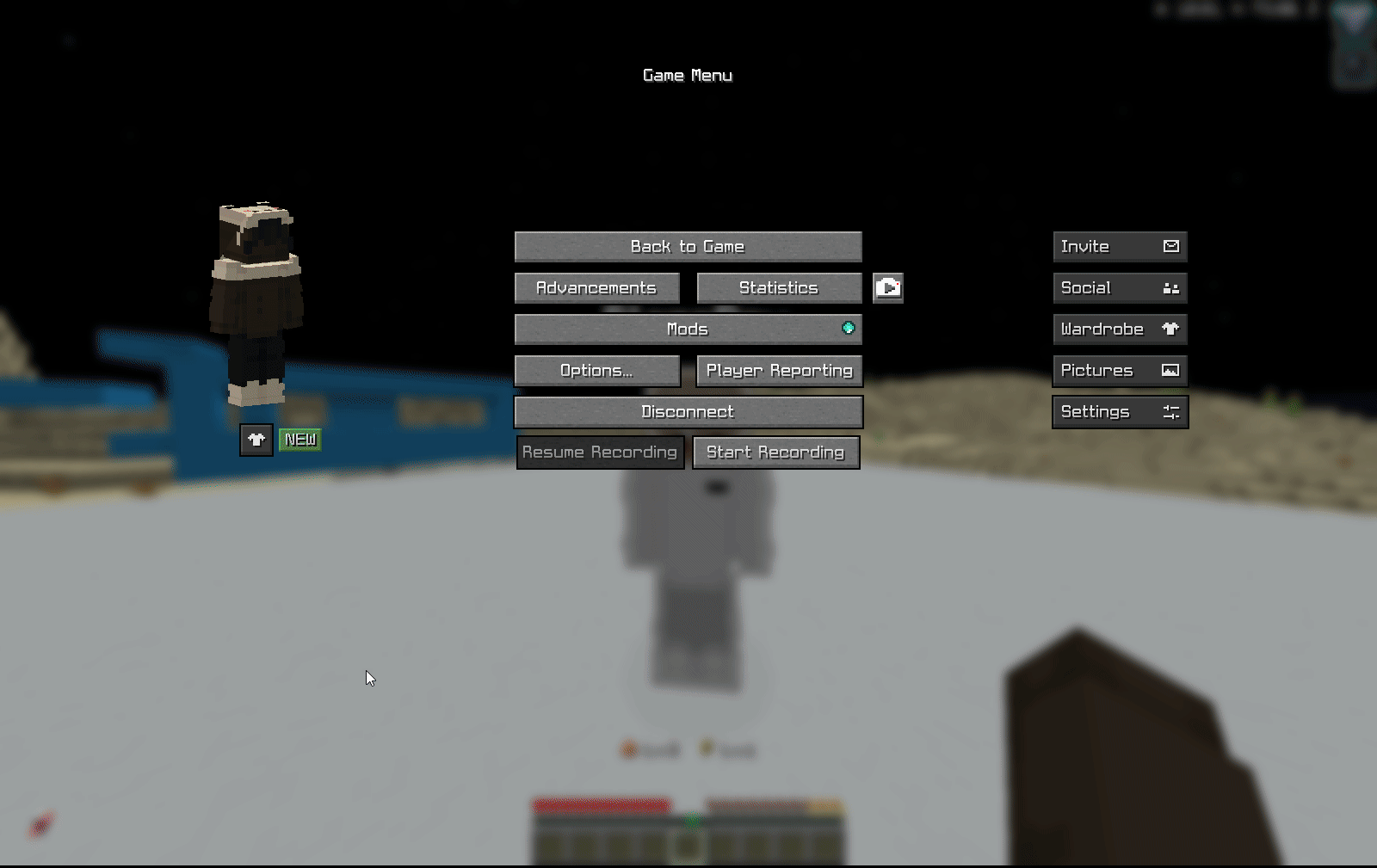 A player using Might to shove every nearby player away