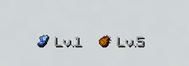 Action bar HUD showing Leap in the secondary slot and Flame in the primary slot