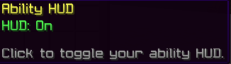 Tooltip on the HUD toggle button